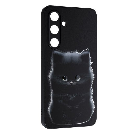 Накладка Fashion Mix для Samsung S24 FE Black Cat