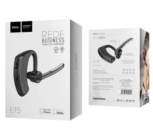 Бездротова Bluetooth-моно-гарнітура HOCO E15, ЧОРНИЙ