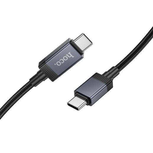 USB-C кабель HOCO X118 Type-C - Type-C, 1 м, з дисплеєм, чорний