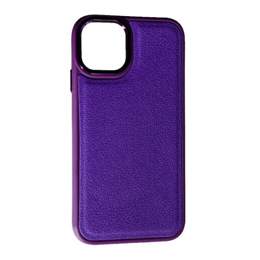 Накладка Leather Case для Apple iPhone 14 Plus / 15 Plus Violet