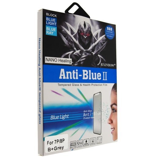 Захисне скло ANTI-BLUE II APPLE IPHONE 7 | 8 ЧОРНИЙ В УПАКОВЦІ