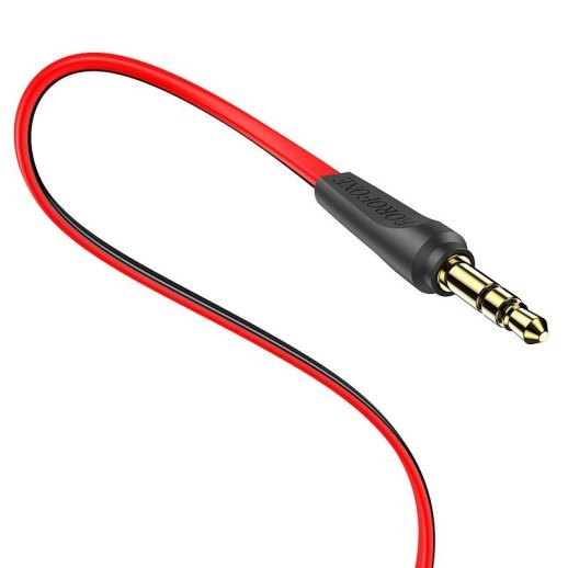 Кабель BOROFONE BL6 AUX jack 3.5 мм - jack 3.5 мм 1МЕТР ЧЕРВОНИЙ