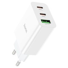 Мережевий зарядний пристрій HOCO C99A 2 TYPE-C PD 20W + USB QC 3.0