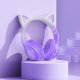 Бездротові повнорозмірні навушники HOCO W42 Cat Ear, Purple Grape