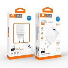 Мережевий зарядний пристрій WUW C164 GaN TYPE-C PD 30W | USB