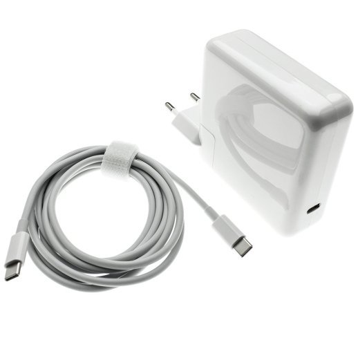 Блок живлення для MacBook APPLE AE87 Type-C PD 87W 20.2V 4.3A + кабель Type-C - Type-C, 2 метри