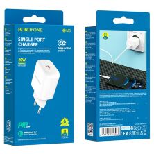 Мережевий зарядний пристрій BOROFONE BN3 Premium PD20W USB-C
