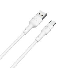 USB кабель BOROFONE BX30 USB - Type-C Silicone, 1 метр, білий