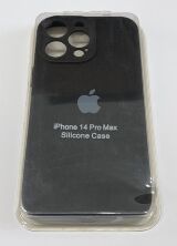 Чохол Silicone Case Copy Apple iPhone 14 Pro Max Square Black, 01