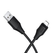 USB кабель HOCO X124 Silicone USB - Lightning, чорний