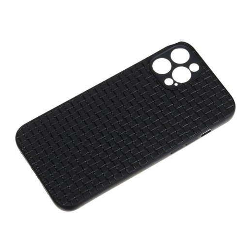 Накладка Leather Case для Apple iPhone 12 Pro Max Плетенка