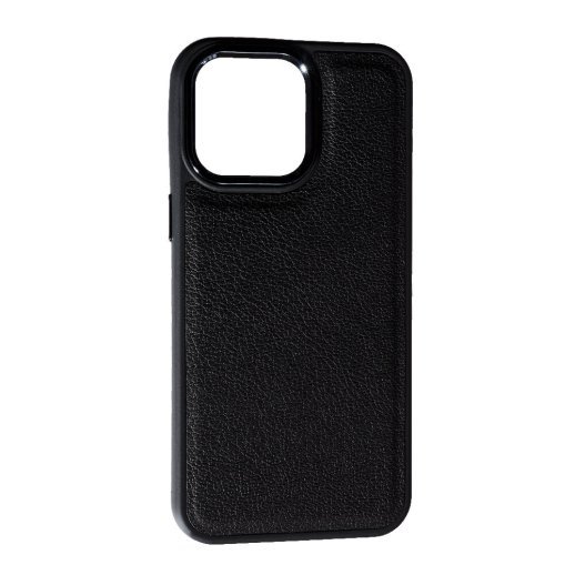 Накладка Leather Case для Apple iPhone 15 Pro Max Black
