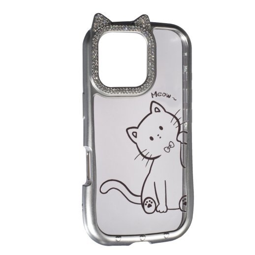 Силікон Cute Case для Apple iPhone 16 Pro Max Meow