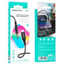 Кабель BOROFONE BL7 AUX Lightning - jack 3.5мм 1 МЕТР ЧОРНИЙ