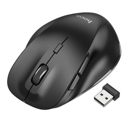 Мишка бездротова HOCO GM24 Mystic six-button dual-mode, ЧОРНИЙ