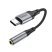 Перехідник HOCO LS36 зовнішня звукова карта TYPE-C - jack 3.5мм, 12 см, чорний