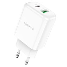 Мережевий зарядний пристрій BOROFONE BN4 Potential PD20W+QC3.0 charger(EU)