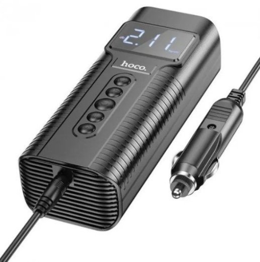 Автомобільний насос-компресор HOCO PH55, чорний