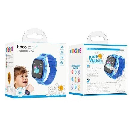 Годинник HOCO Y100 children watch with call function, БЛАКИТНИЙ