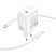 Мережевий зарядний пристрій BOROFONE BN33 PD 40W USB-C із кабелем Type-C - Type-C, білий