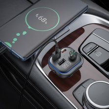FM Модулятор BOROFONE BC54 з підтримкою швидкого заряджання QC3.0  Bluetooth / гучномовець