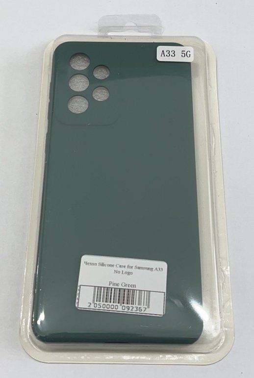 Чохол Silicone Case for Samsung A33 No Logo Pine Green