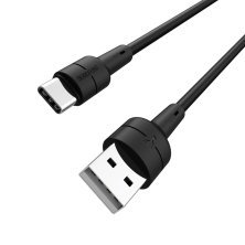 USB кабель BOROFONE BX30 USB - Type-C Silicone, 1 метр, чорний