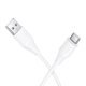 USB кабель HOCO X124 Silicone USB - Type-C, білий