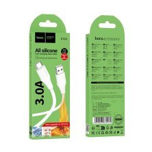 USB кабель HOCO X124 Silicone USB - Type-C, білий