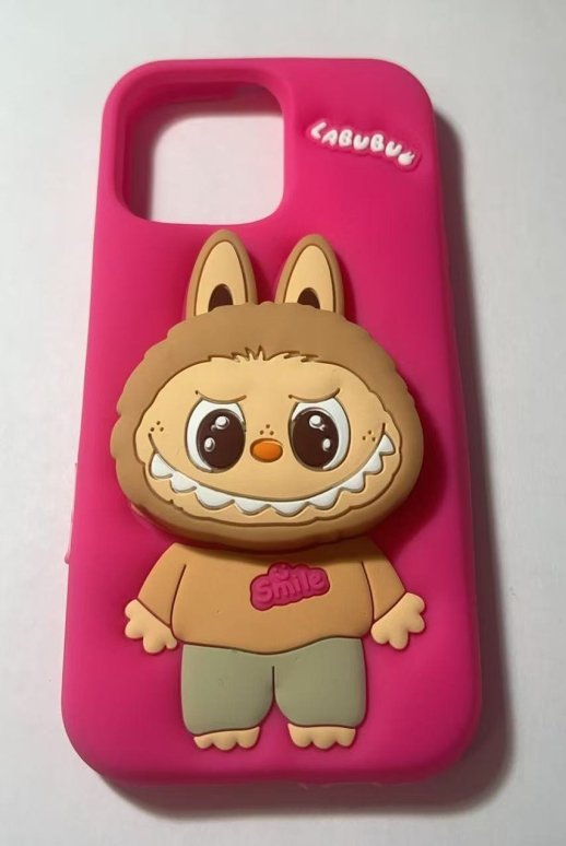 Silicone Labubu Smile Apple iPhone 13 Pro Coffee 1