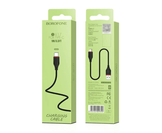 USB Cable Borofone BX17 Type-C 1m Black