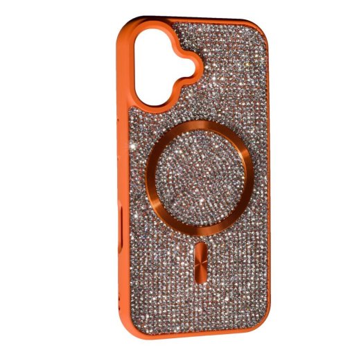 Накладка Diamond Magsafe для Apple iPhone 16 Orange
