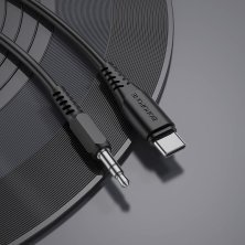 Кабель BOROFONE BL8 AUX TYPE-C - jack 3.5мм 1 МЕТР ЧОРНИЙ