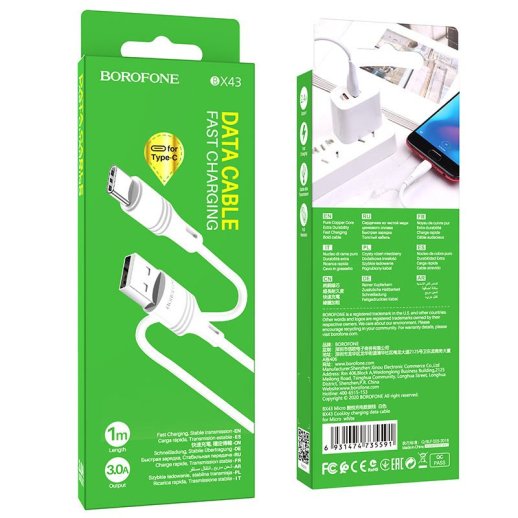 USB кабель BOROFONE BX43 charging data USB - Type-C