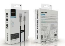 USB Cable Senteo SM-03 Iron Series braided USB-A to USB-C 3A/15W 1M