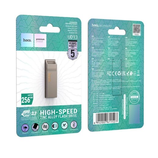 Флеш-память HOCO UD13 (USB3.2/256Gb) (серый)