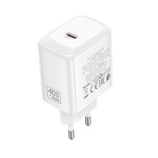 Мережевий зарядний пристрій BOROFONE BN33 PD 40W USB-C, білий