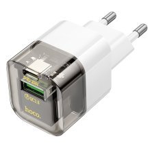 Мережевий зарядний пристрій HOCO C131A 30W PD TYPE-C + USB QC3.0, чорний
