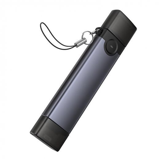 Картридер HOCO HB56A (USB/Lightning) 3in1 (серый)