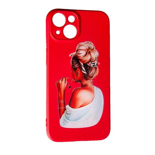 Силіконовий чохол Case Art для Apple iPhone 13/14 Girl
