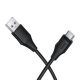 USB кабель HOCO X124 Silicone USB - Type-C, чорний