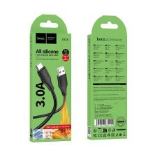 USB кабель HOCO X124 Silicone USB - Type-C, чорний
