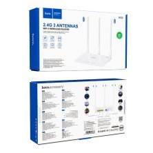 Wi-Fi маршрутизатор HOCO HI30 WiFi4, білий