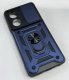 Armor Case With Curtain for Oppo A58 4G Dark Blue