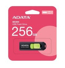 USB флеш 256GB Adata USB 3.2 Gen1 UC300 Type-C Black/Green