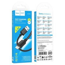 USB кабель HOCO X119 USB - Lightning, 1 метр, чорний