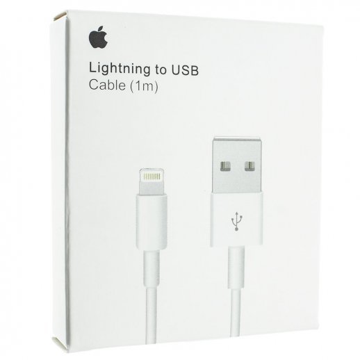 Кабель USB для iPhone FOXCONN USB - Lightning 1 метр (MD818ZM/A) в упаковке