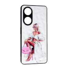 Накладка Prisma Ladies New для Oppo A98 (5G) Pink Bag