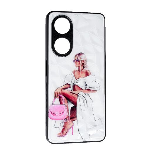 Накладка Prisma Ladies New для Oppo A98 (5G) Pink Bag