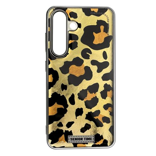 Накладка Leopard Case для Samsung S25 Gold